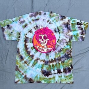 Zazzcorp “Zertha” Tie Dye Tee Grateful Dead Bertha Fan Art Size XL